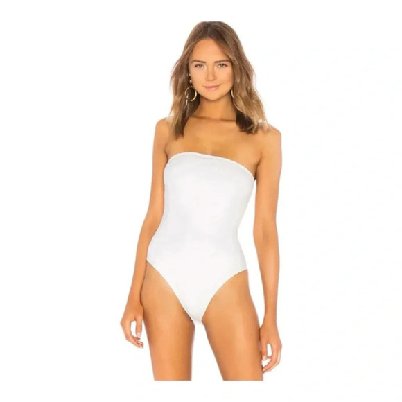 superdown Ally Tube Bodysuit in White New Large‎ - Picture 3 of 11